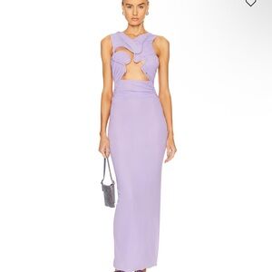 Christopher Esber Lilac Backless Dress